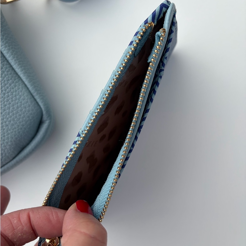 Kedzie Solstice Convertible Sling Crossbody Bag with Card Case Wallet, Sky Blue - Picture 8 of 8